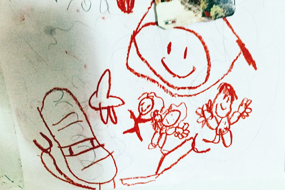 Child’s drawing at Mary Jo’s Daycare in Maynard, MA Child's drawing at Mary Jo's Daycare in Maynard, MA